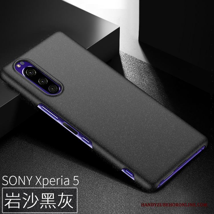 Sony Xperia 5 Skal Fallskydd Telefon Hård Nubuck Tunn Grön