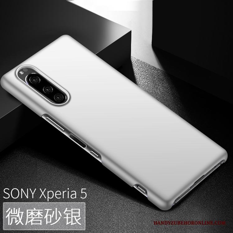 Sony Xperia 5 Skal Fallskydd Telefon Hård Nubuck Tunn Grön