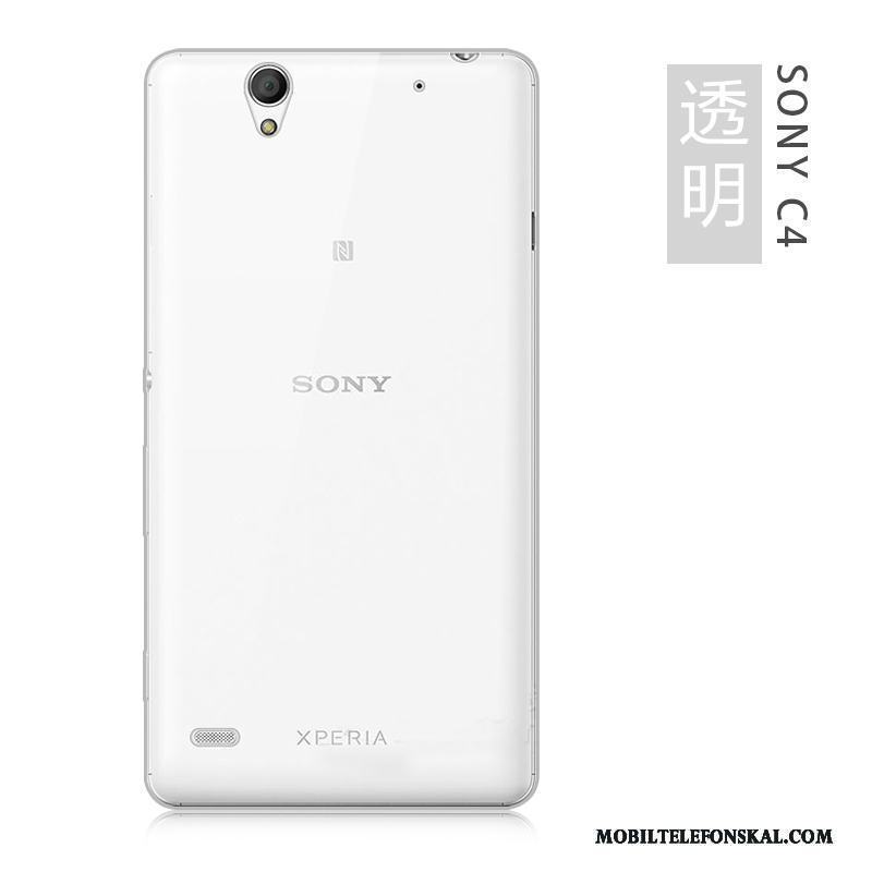 Sony Xperia C4 Mjuk Skal Silver Slim Silikon Telefon Stor