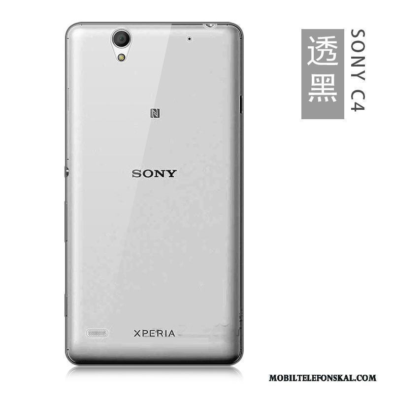 Sony Xperia C4 Mjuk Skal Silver Slim Silikon Telefon Stor