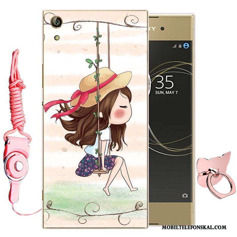 Sony Xperia L1 Mjuk Skal Telefon Tecknat Rosa Fodral Mobil Telefon Silikon