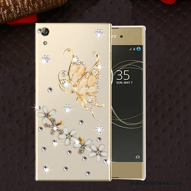 Sony Xperia L1 Skal Fallskydd Silikon Fodral Strass Telefon Mjuk