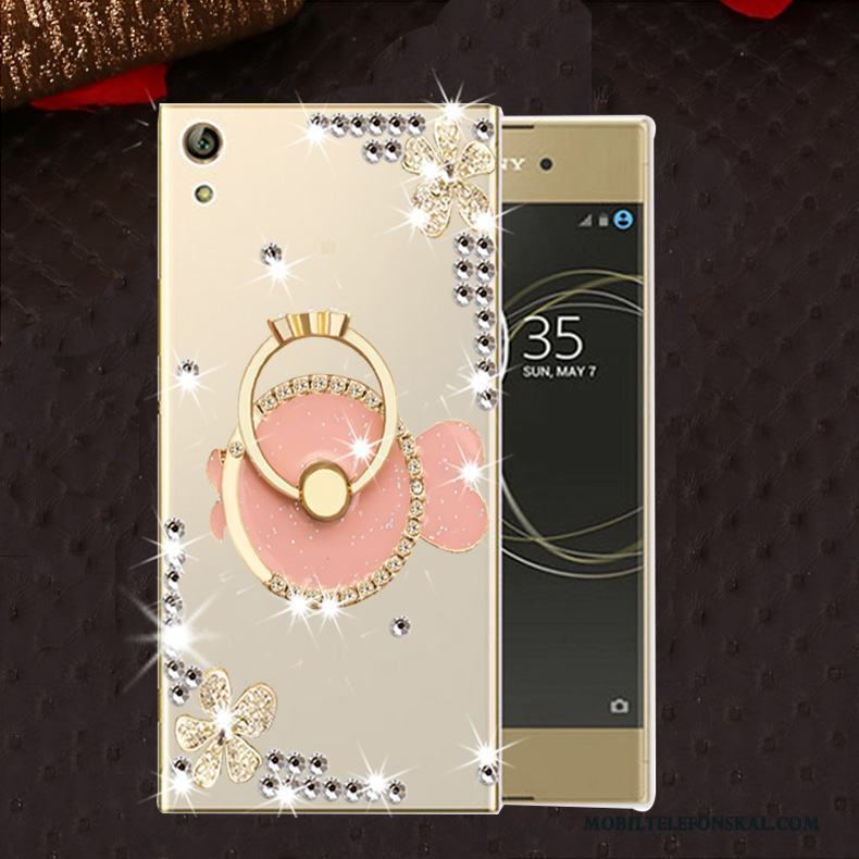 Sony Xperia L1 Skal Fallskydd Silikon Fodral Strass Telefon Mjuk