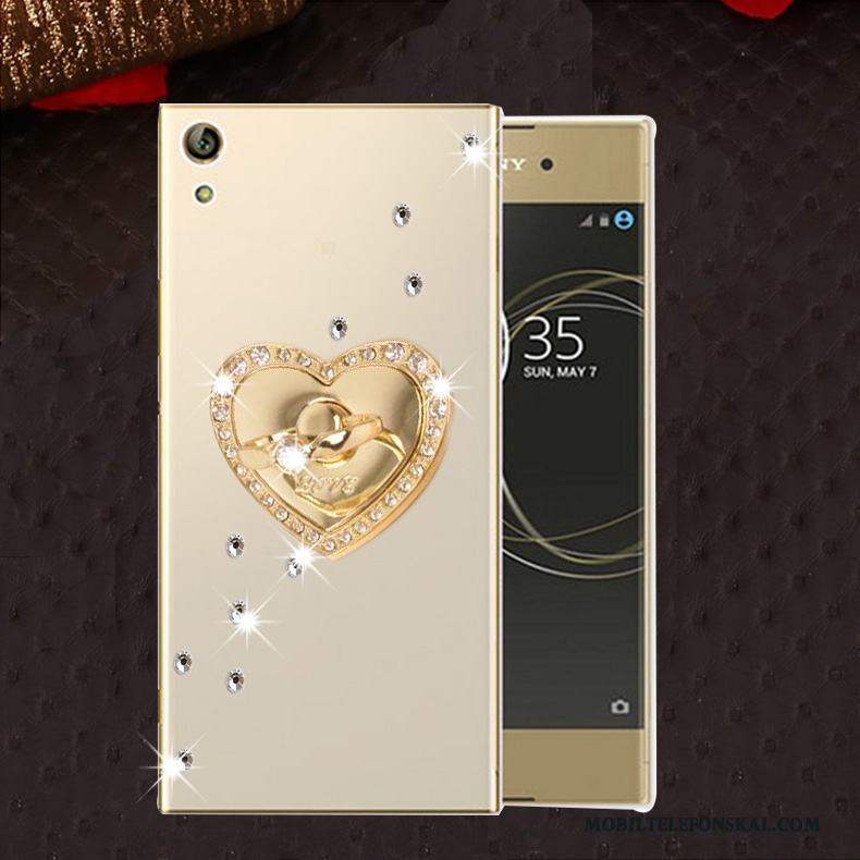 Sony Xperia L1 Skal Fallskydd Silikon Fodral Strass Telefon Mjuk