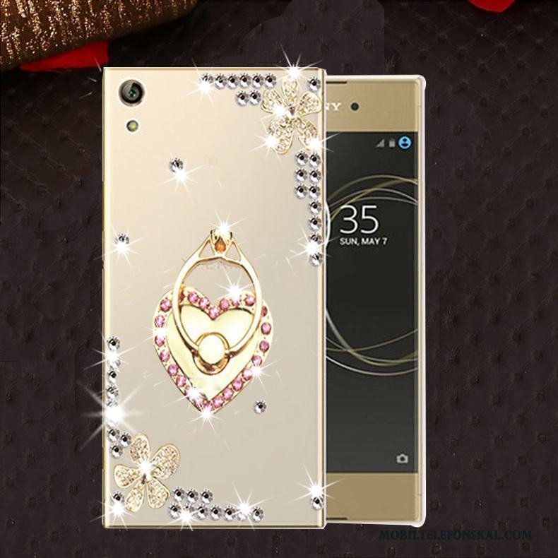 Sony Xperia L1 Skal Fallskydd Silikon Fodral Strass Telefon Mjuk