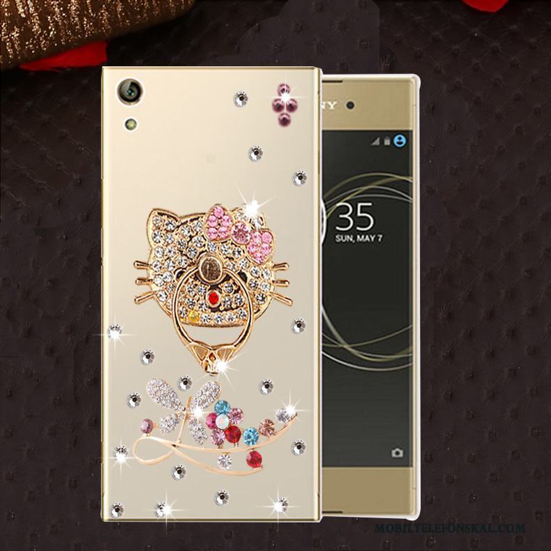 Sony Xperia L1 Skal Fallskydd Silikon Fodral Strass Telefon Mjuk