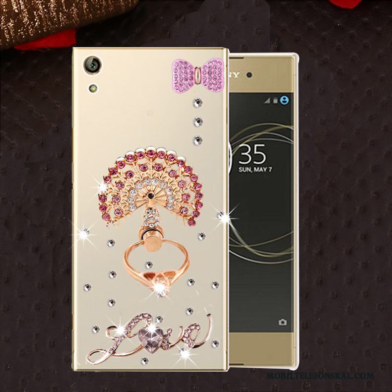 Sony Xperia L1 Skal Fallskydd Silikon Fodral Strass Telefon Mjuk