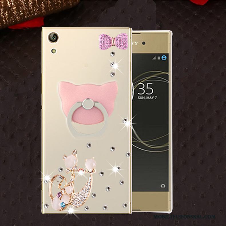 Sony Xperia L1 Skal Fallskydd Silikon Fodral Strass Telefon Mjuk