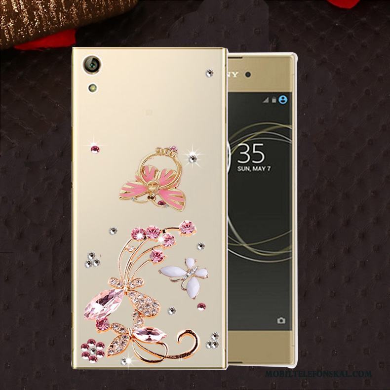 Sony Xperia L1 Skal Fallskydd Silikon Fodral Strass Telefon Mjuk