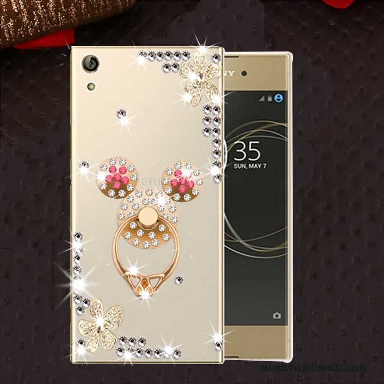 Sony Xperia L1 Skal Fallskydd Silikon Fodral Strass Telefon Mjuk