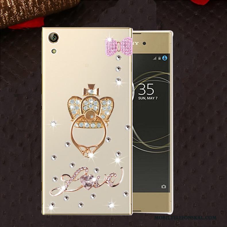 Sony Xperia L1 Skal Fallskydd Silikon Fodral Strass Telefon Mjuk