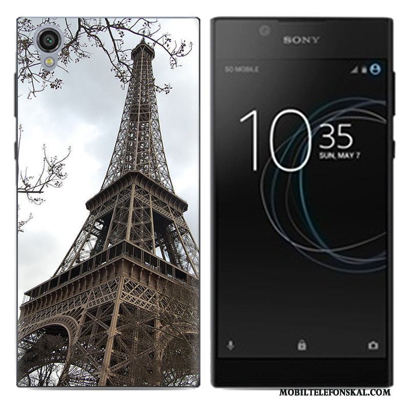 Sony Xperia L1 Skal Målade Kreativa Pu Mjuk Fallskydd Mobil Telefon