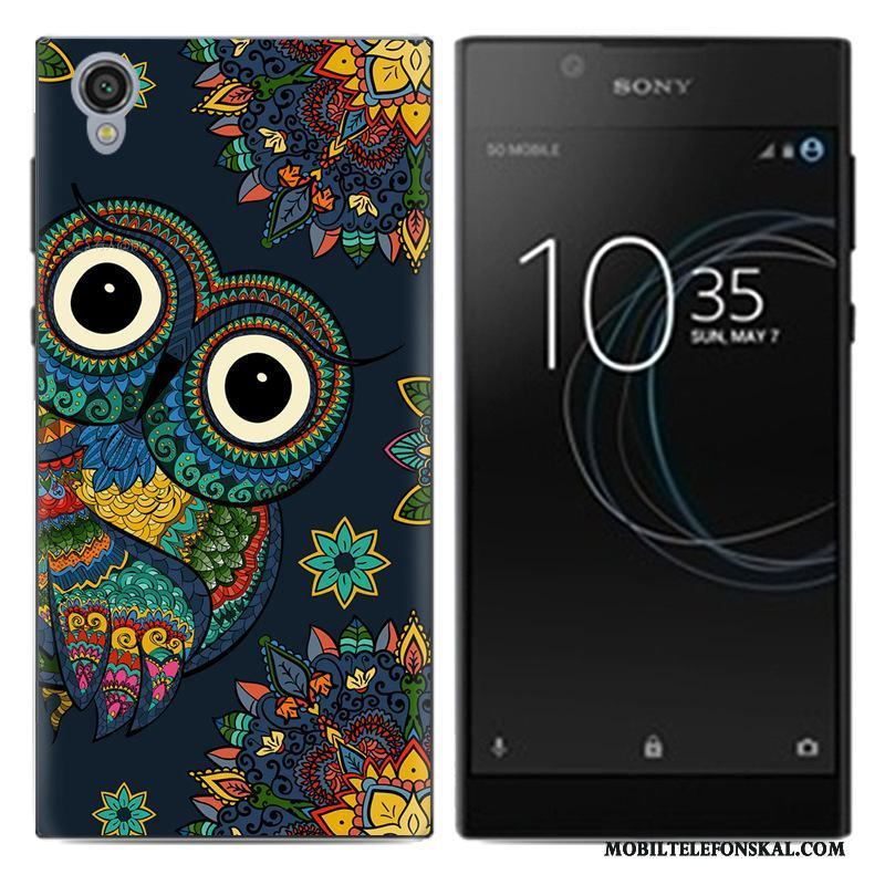 Sony Xperia L1 Skal Målade Kreativa Pu Mjuk Fallskydd Mobil Telefon