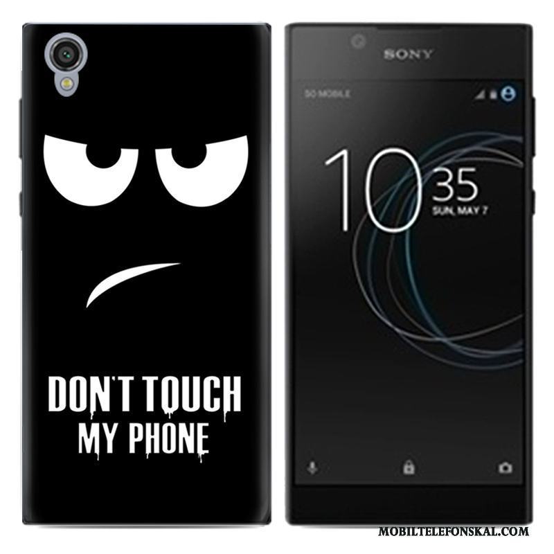Sony Xperia L1 Skal Telefon Pu Slim Skydd Blå Mobil Telefon Tecknat