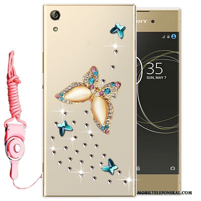 Sony Xperia L1 Strass Skal Telefon Transparent Mjuk Mobil Telefon Fodral Silikon