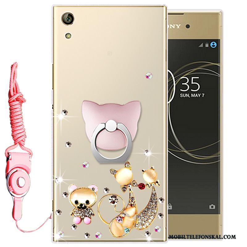 Sony Xperia L1 Strass Skal Telefon Transparent Mjuk Mobil Telefon Fodral Silikon