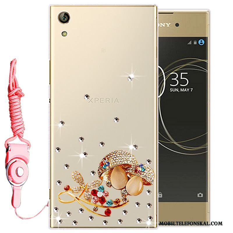 Sony Xperia L1 Strass Skal Telefon Transparent Mjuk Mobil Telefon Fodral Silikon