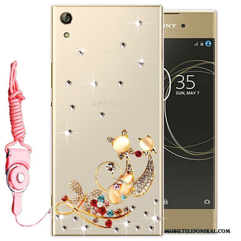 Sony Xperia L1 Strass Skal Telefon Transparent Mjuk Mobil Telefon Fodral Silikon