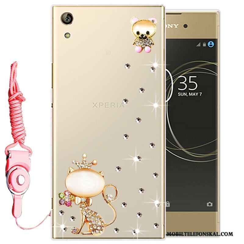 Sony Xperia L1 Strass Skal Telefon Transparent Mjuk Mobil Telefon Fodral Silikon