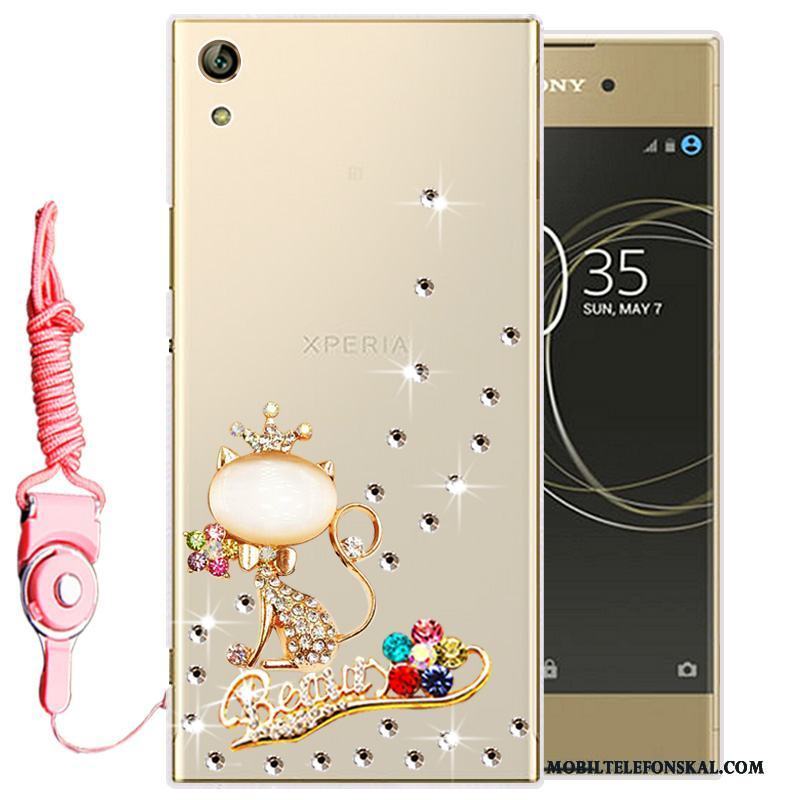 Sony Xperia L1 Strass Skal Telefon Transparent Mjuk Mobil Telefon Fodral Silikon