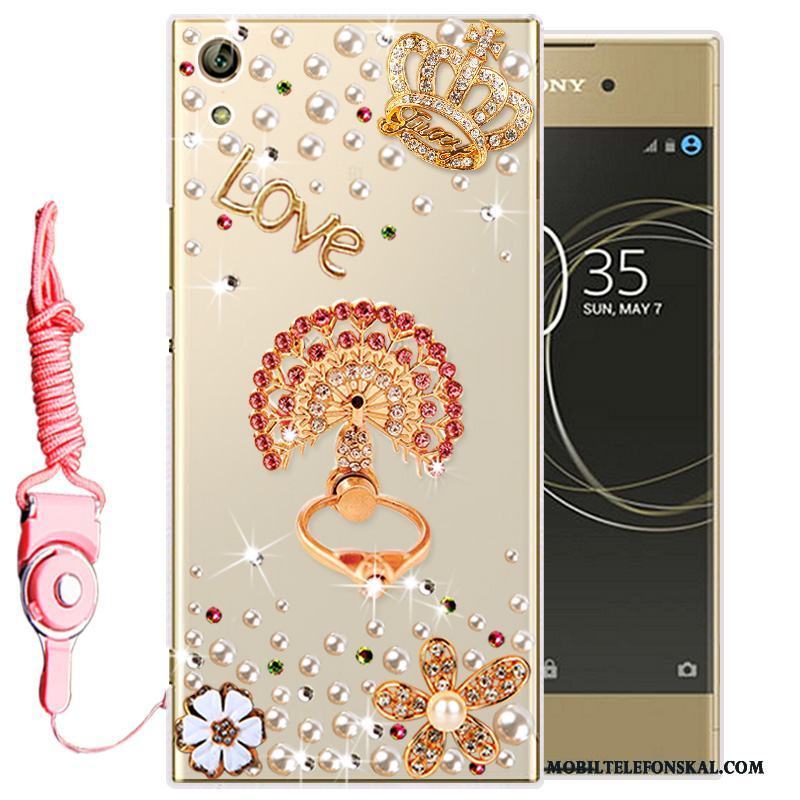 Sony Xperia L1 Strass Skal Telefon Transparent Mjuk Mobil Telefon Fodral Silikon