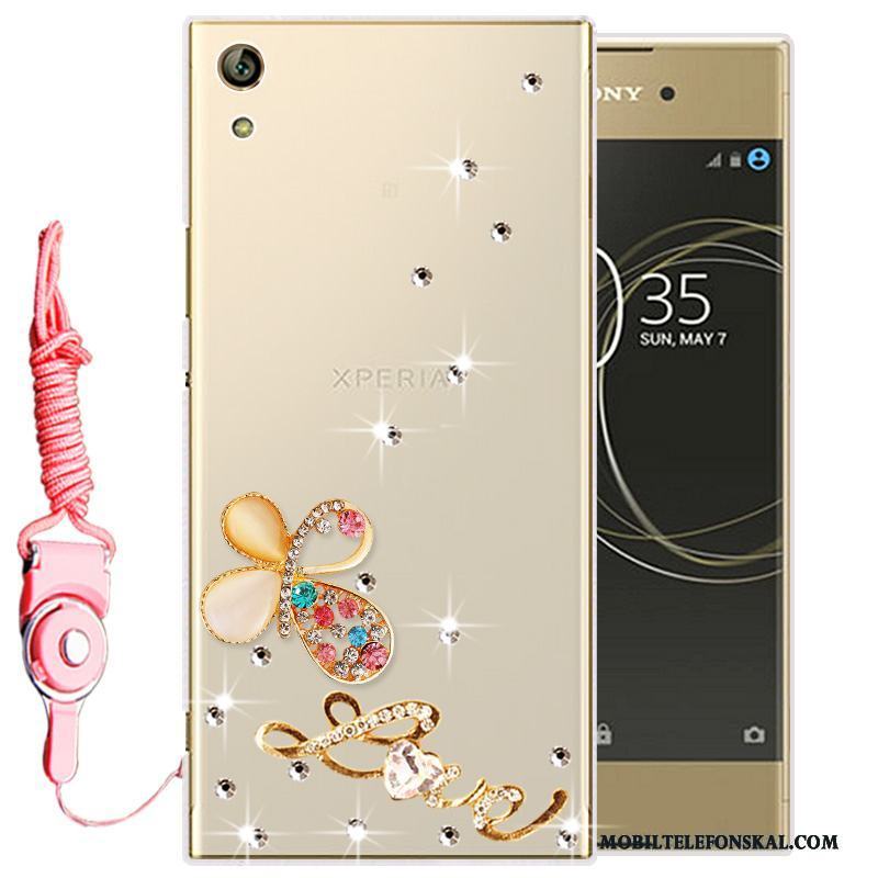 Sony Xperia L1 Strass Skal Telefon Transparent Mjuk Mobil Telefon Fodral Silikon