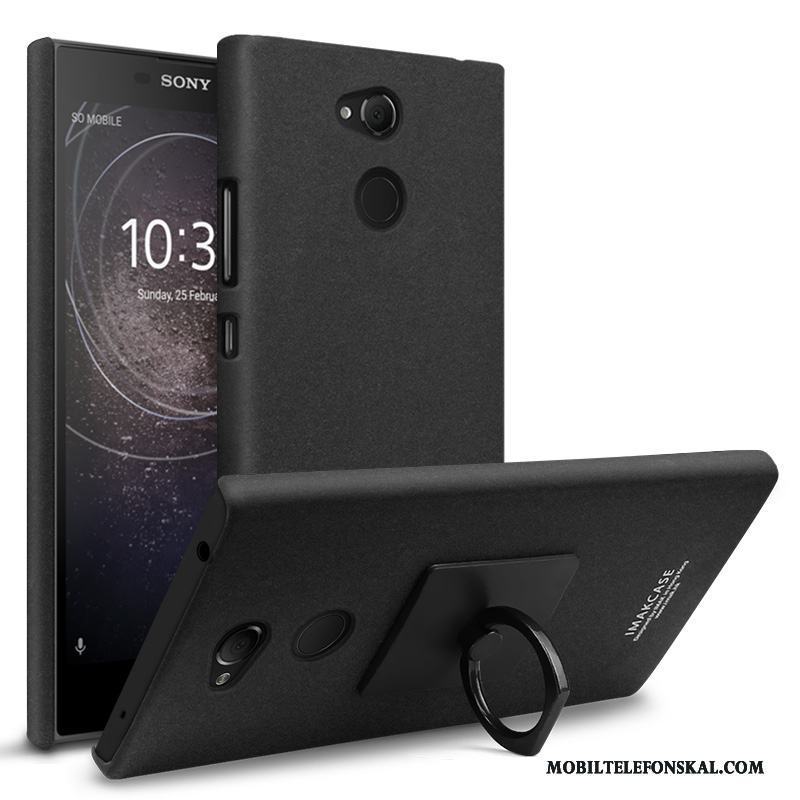 Sony Xperia L2 Kreativa Support Fodral Svart Skal Nubuck Skydd