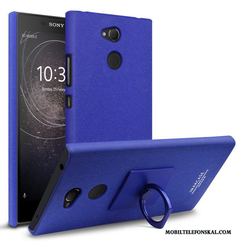 Sony Xperia L2 Kreativa Support Fodral Svart Skal Nubuck Skydd