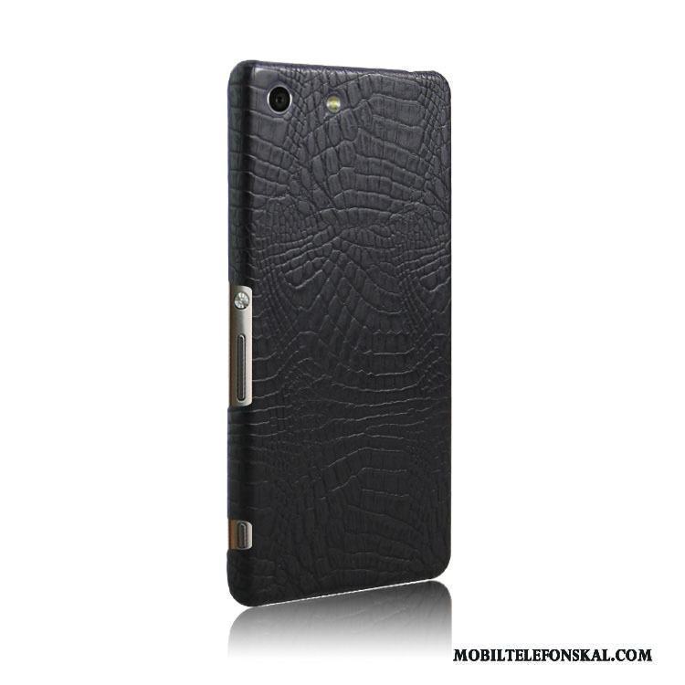 Sony Xperia M5 Dual Skydd Läderfodral Skal Telefon Mobil Telefon Ny Vit Krokodilmönster