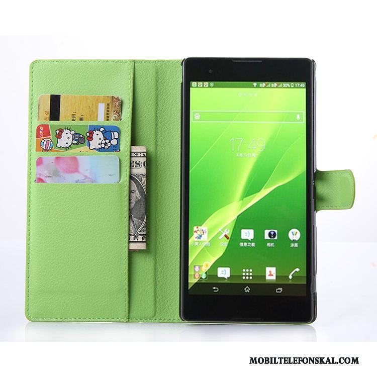 Sony Xperia T2 Skal Telefon Plånbok Fodral Mobil Telefon Rosa Läderfodral Skydd