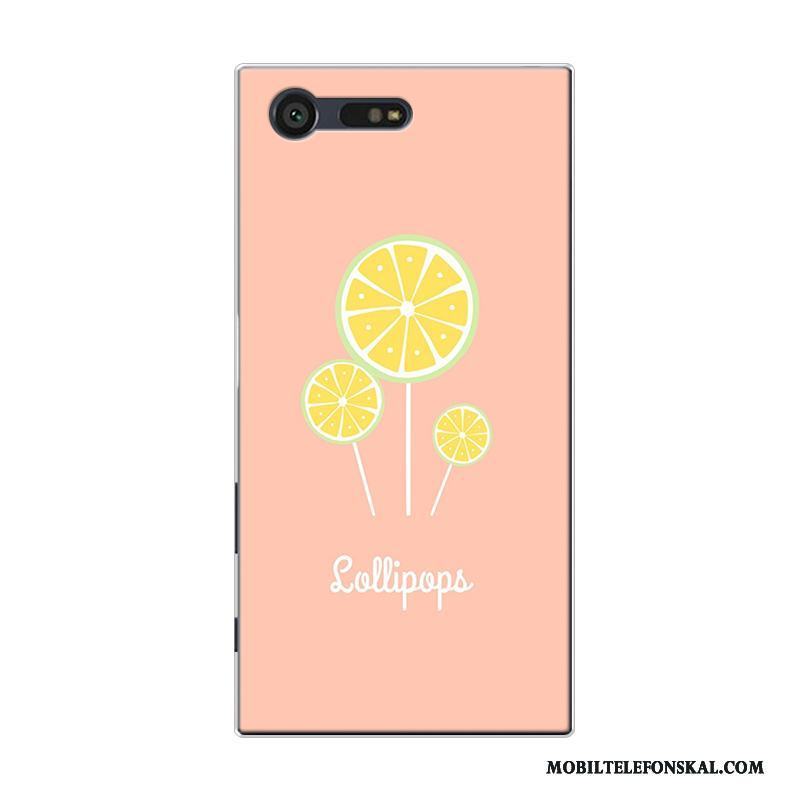 Sony Xperia X Compact Kyla All Inclusive Silikon Citron Rosa Liten Skal Telefon