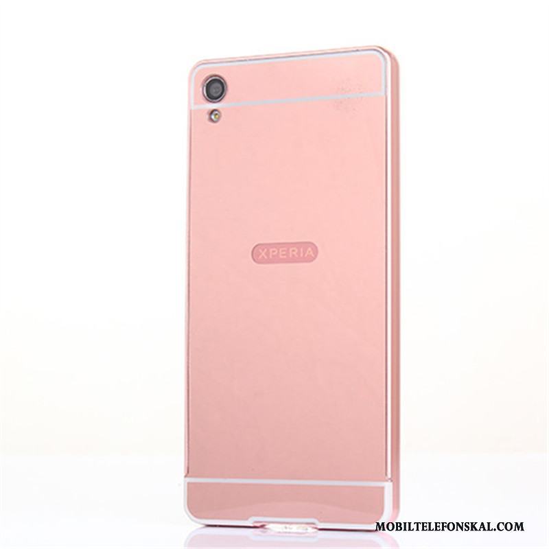 Sony Xperia Xa Frame Skal Telefon Skydd Fodral Metall Mobil Telefon Silver