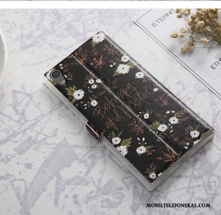 Sony Xperia Xa1 Fodral Täcka Mjuk Skydd Trend Skal Läderfodral