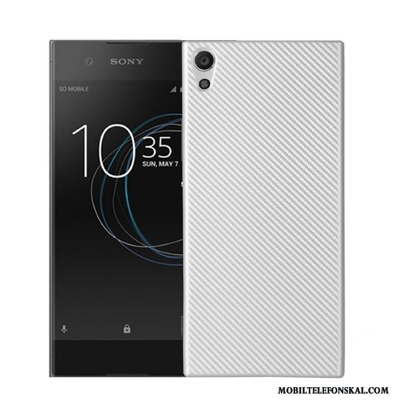 Sony Xperia Xa1 Mjuk Rosa Kostfiber Skal Fodral Skydd Telefon