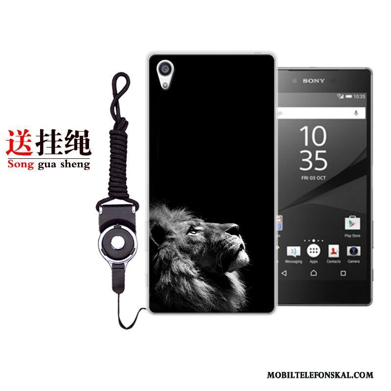 Sony Xperia Xa1 Plus Fallskydd Tecknat Fodral Skal Telefon Blå Mjuk Personlighet