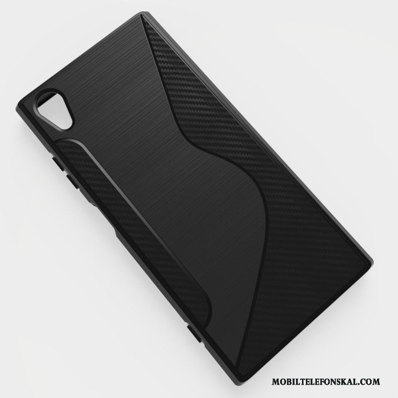 Sony Xperia Xa1 Plus Mjuk Blå Mobil Telefon Skal Telefon Fodral Skydd Nubuck