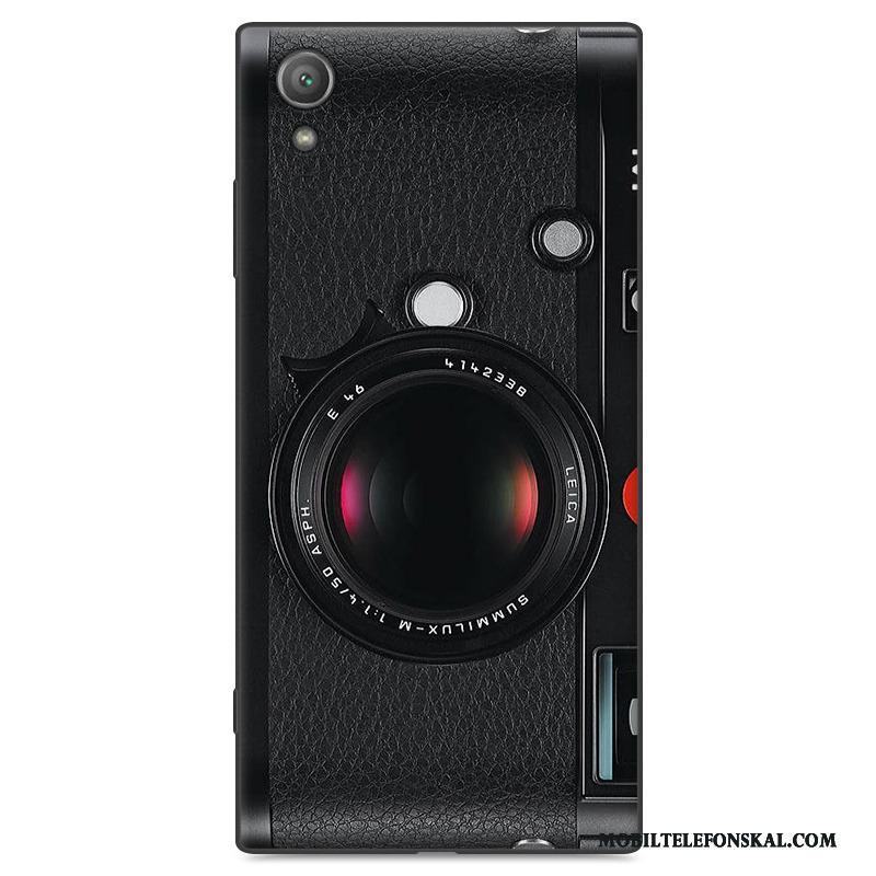 Sony Xperia Xa1 Plus Skydd Skal Telefon Fallskydd Fodral Silikon Svart Gul