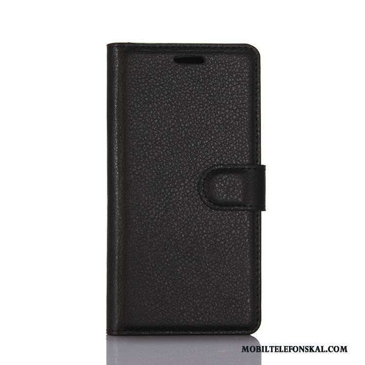 Sony Xperia Xa1 Skal Fodral Mobil Telefon Täcka Purpur Plånbok Läderfodral Mörk