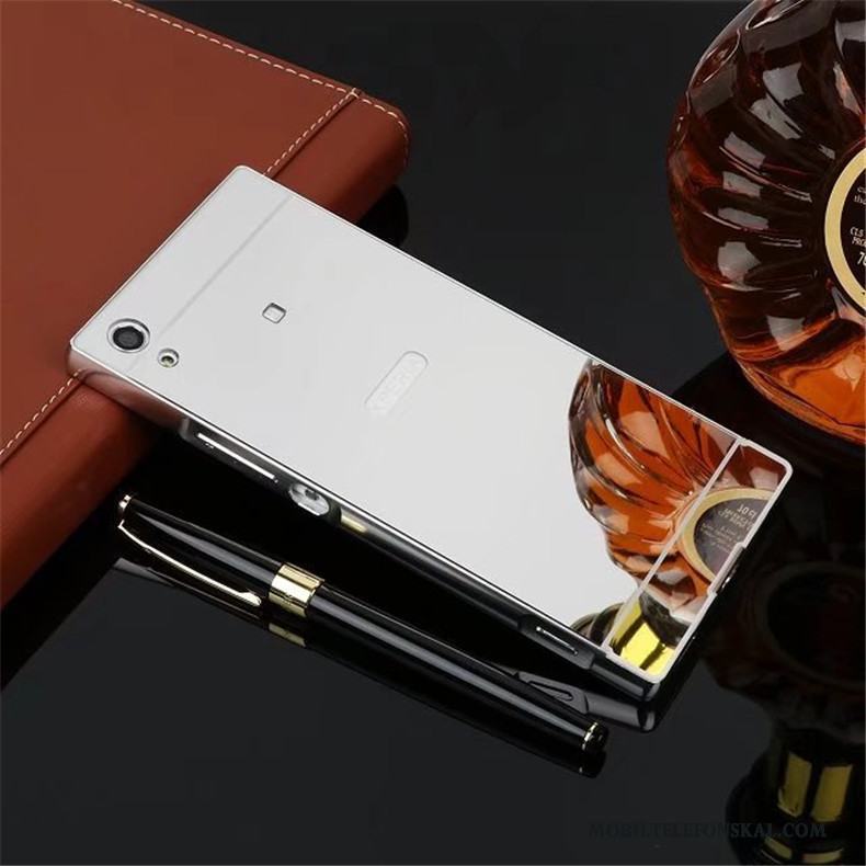 Sony Xperia Xa1 Skydd Skal Frame Bakre Omslag Spegel Fodral Telefon