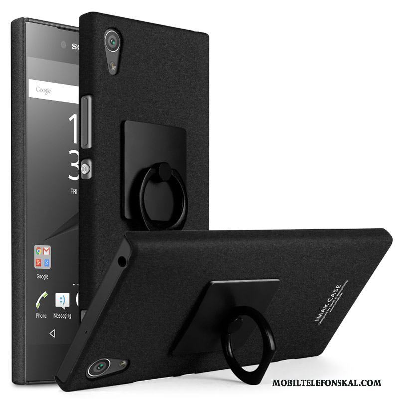 Sony Xperia Xa1 Support Skal Telefon Blå Spänne Nubuck Fodral