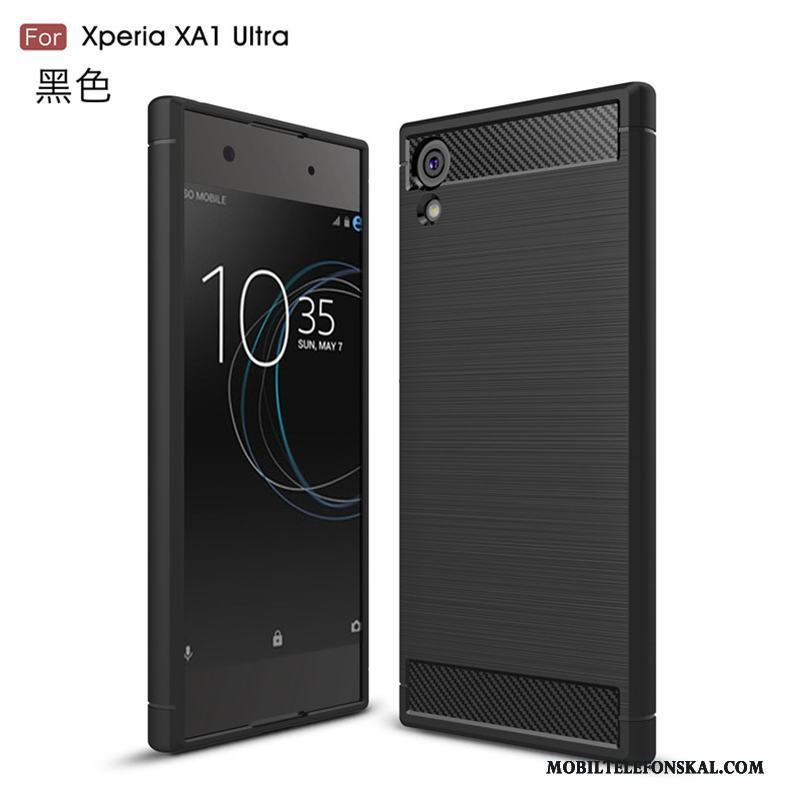 Sony Xperia Xa1 Ultra Stjärna Fodral Skal Telefon Grå Skydd Mjuk Silikon