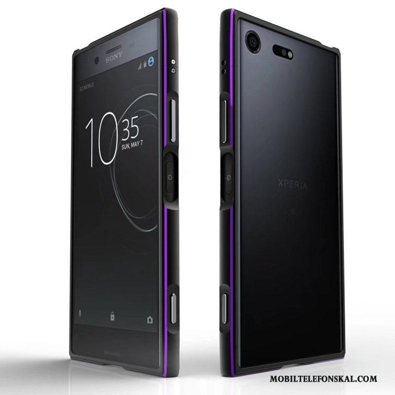 Sony Xperia Xz Premium Fallskydd Trend Metall Frame Fodral Skal Telefon Lätt Och Tunt