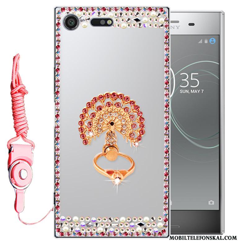 Sony Xperia Xz Premium Skal Telefon Strass All Inclusive Rosa Skydd Silikon Mjuk