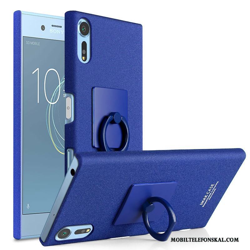 Sony Xperia Xz Skal Svart Skydd Fodral Telefon Nubuck Ring