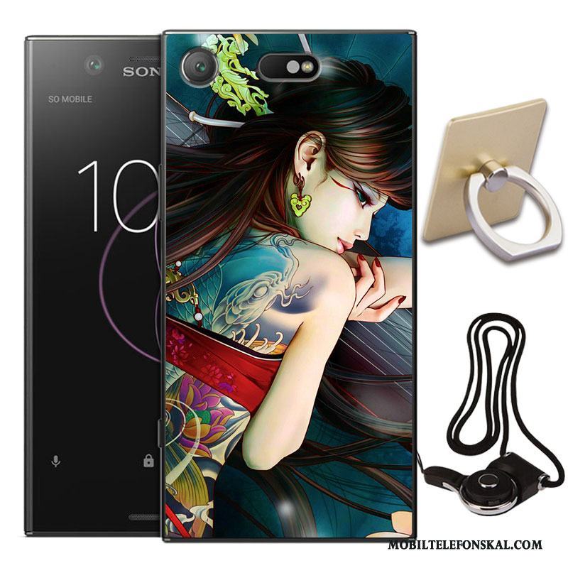 Sony Xperia Xz1 Compact Fodral All Inclusive Mjuk Fallskydd Skal Telefon Målade