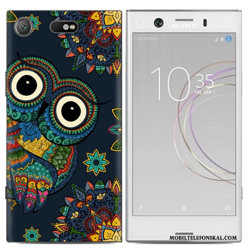 Sony Xperia Xz1 Compact Skal Personlighet Fodral Kreativa Målade Tecknat Silikon Färg