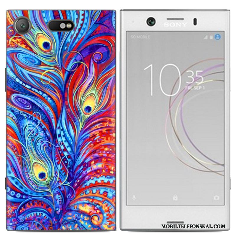 Sony Xperia Xz1 Compact Skal Personlighet Fodral Kreativa Målade Tecknat Silikon Färg