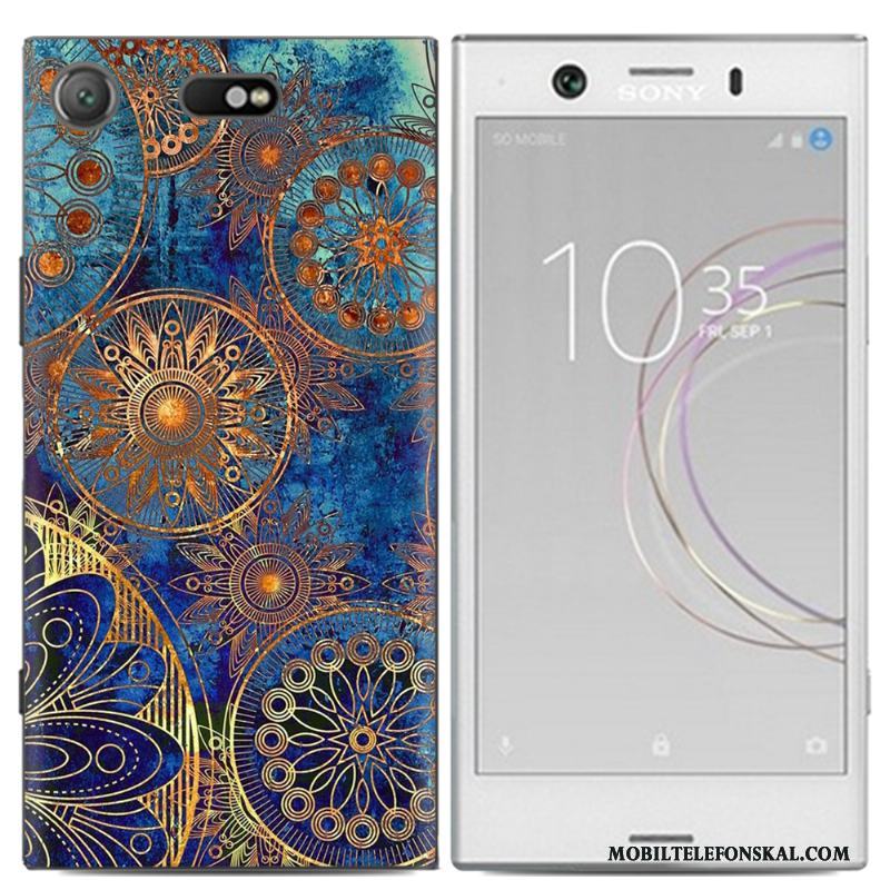 Sony Xperia Xz1 Compact Skal Personlighet Fodral Kreativa Målade Tecknat Silikon Färg