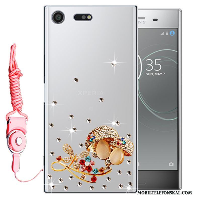 Sony Xperia Xz1 Rosa Skydd Fallskydd Skal Telefon Silikon Fodral Mjuk