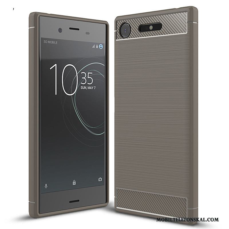 Sony Xperia Xz1 Silikon Skal Telefon Mobil Telefon Skydd Fodral Mjuk Blå